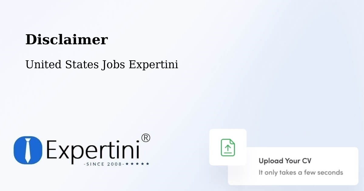 Disclaimer – Oneida - United States Jobs Expertini